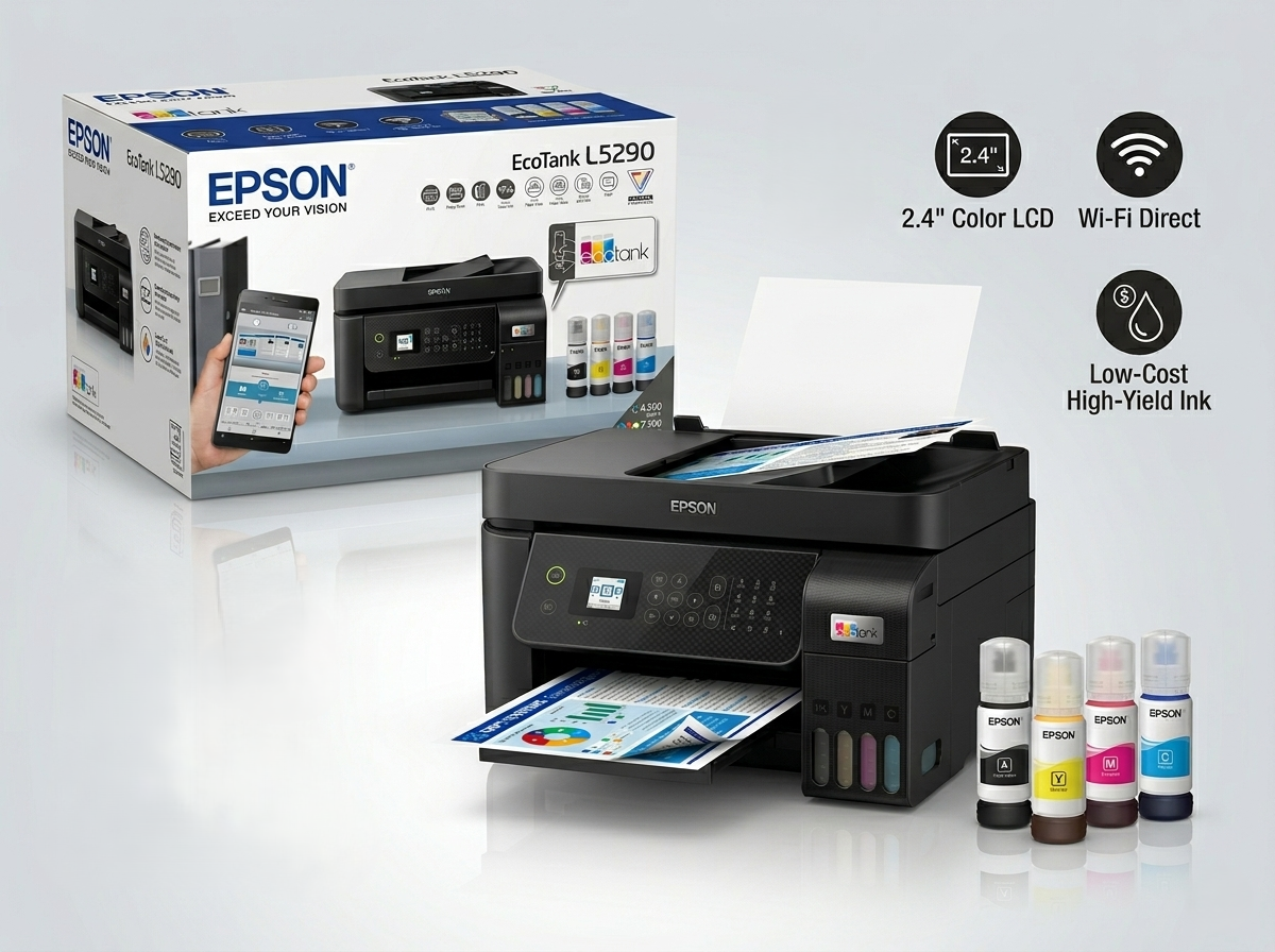 Epson EcoTank L5290 A4 Wi-Fi All-in-One Ink Tank Printer with ADF