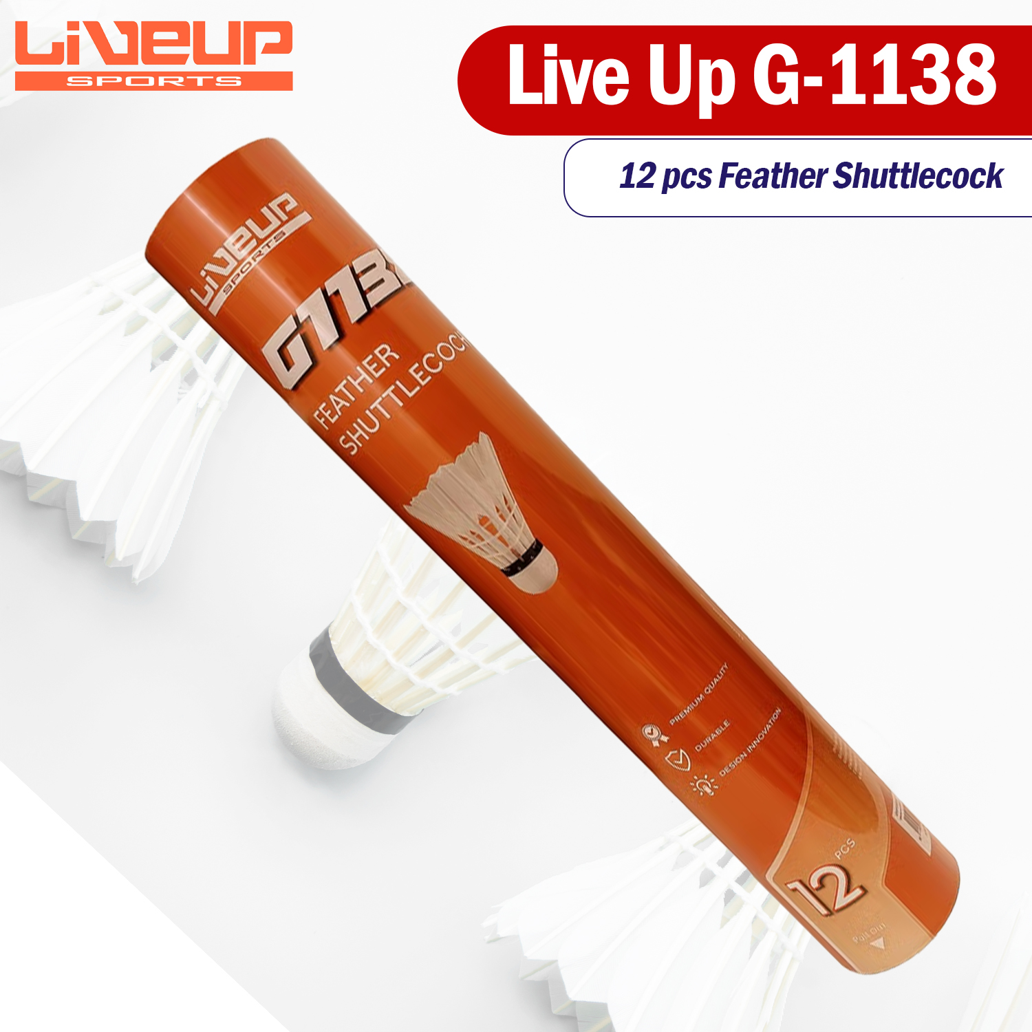 LIVEUP SPORTS G1138 Feather Shuttlecock