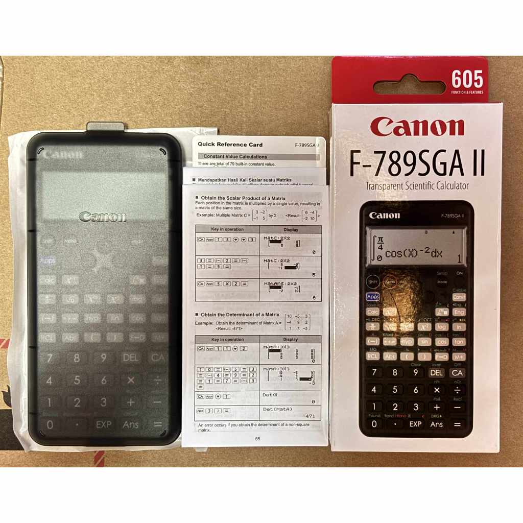 CANON F-789SGA II 2ND GEN SCIENTIFIC CALCULATOR PRC APPROVED